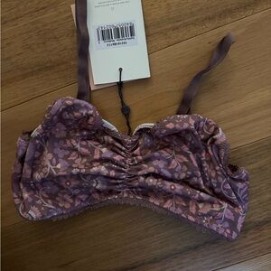 Floral Purple Women's Intimate Bra